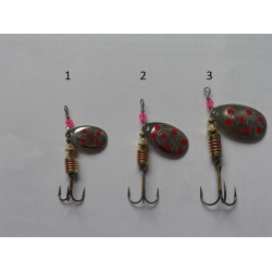 HERON  FARIO TROUT HUNTER  ARGENTO PUNTI ROSSI